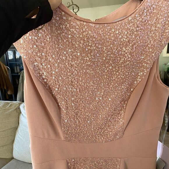 JS Collections Sequin & Crepe Midi dress NWT - Picture 4 of 7